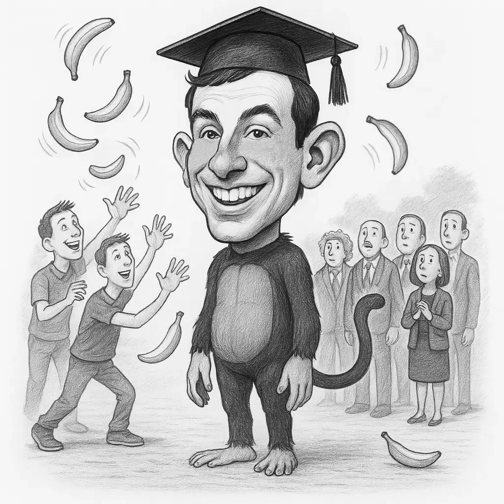 Scherzo di laurea scimmia.webp